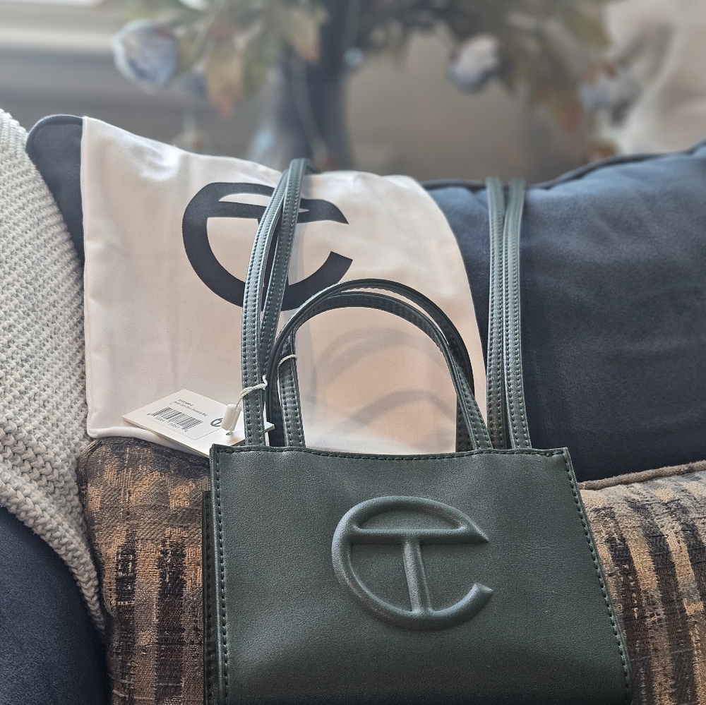 Telfar Dark Green Shopping Bag